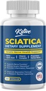 Sciatic Nerve Relief: Advanced Supplement for Sciatica - Potent Alpha Lipoic Acid & Turmeric & Herbal Relief Ingredients - Made in USA, 120 Capsules (120 Count (Pack of 1), Banana)