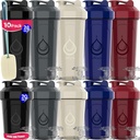 10 opakowań - Butelki shaker z drutu Whisks dla mieszanek białka 124; Płynkoodporny Blender Shaker Pack Butelka 124; BPA- Free & Zmywarka Sejf 124; 5 Duże 28 oz & 5 Małe 20 oz Shaker Butelka