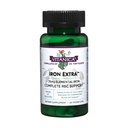 Vitanica Żelazo Extra, Żelazo Suplement wzmocniony wchłanianie z witaminy C 500mg, Metylofolat 400mcg, B12 Witamina 500mcg, Wapnia, Żółty Dock, Dandelion Root & Nettle Leaf Extract, Wegan, 60 Kapsułki