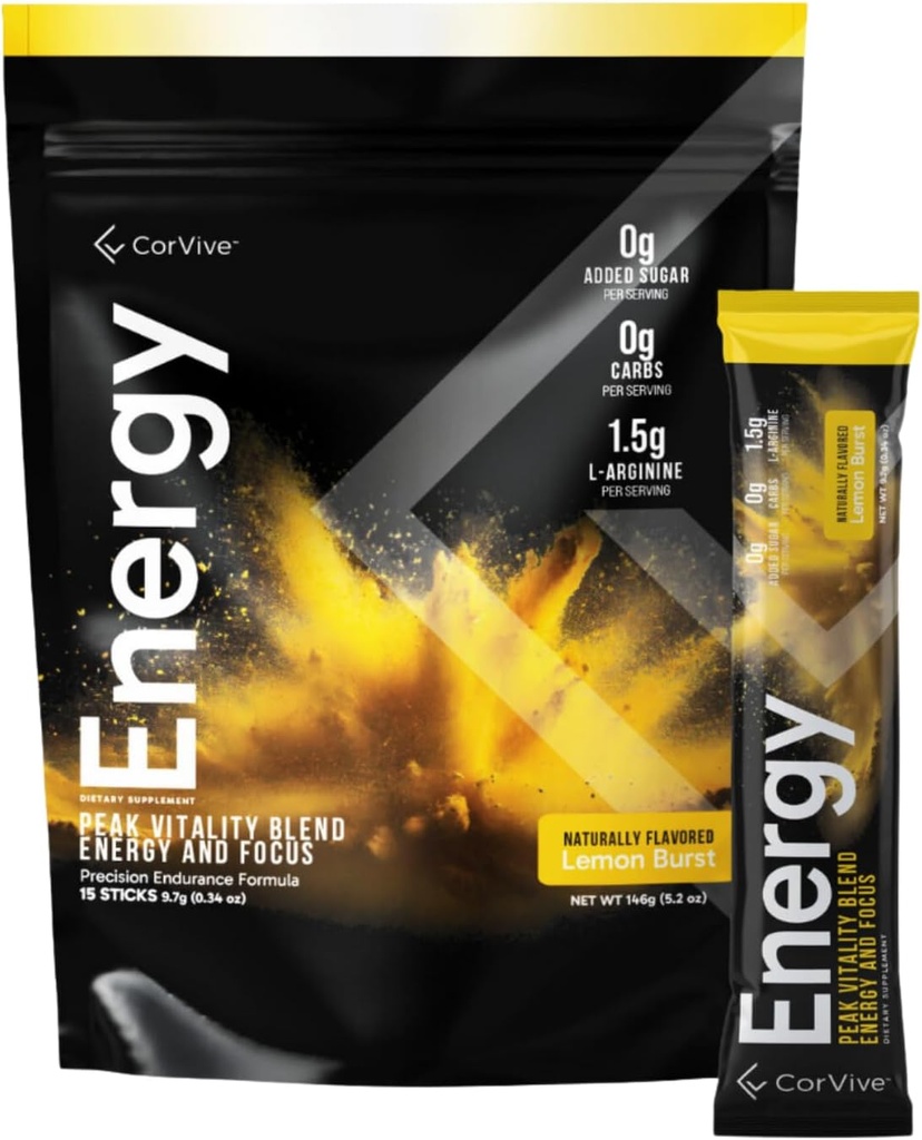 Energia 124; Natural Energy & Focus Supplement Budget 124; z Carnosyn ®, Ashwagandha, L-Arginina, Theobromine Buddge124; Zero Sugar, 5 Calories, 120mg Caethyde 124; 15 Stick Packs for Mental & Fizyczny Boost