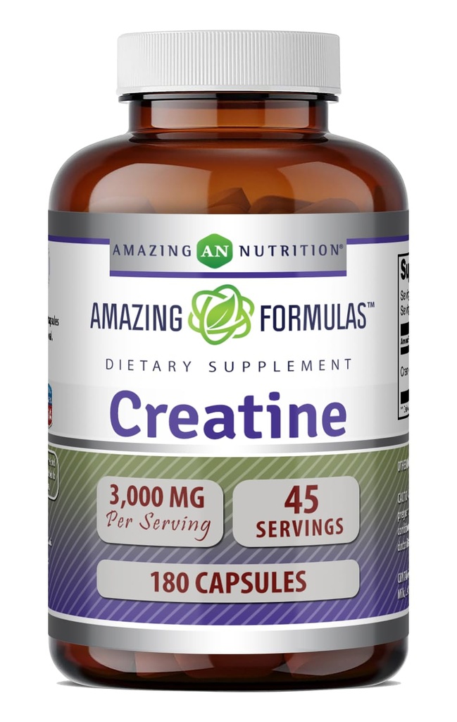Amazing Supples Creature Monohydrate Amino Acid Supplement Assessment 124; 3000 Mg per Serving Agregat 124; 180 Capples Agregates 124; Non-GMO Agregates 124; Gluten- Free Agreement 124; Made in USA