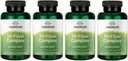 Swanson Tri- Fiber Complex - Digestive Health Supplement Made with Psyllium, Oat Bran, & Apple Pectin - (100 kapsułek) (4 opakowania)