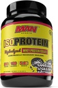 MAN Sports Nowy aromat ISO- Białko hydrolizowane 100% Czysta izolacja białka serwatki proszek, ciasteczka i śmietana, 1.42 funty (20 Day Supply)