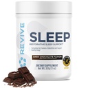 Revive MD Sleep Supplement Supplement for Adult, Dark Chocolate - Sleep Supplements with Magnezu (Glicynian), Inozytol, Glicyna & L- Theanine - Promotes Relaxation & Sleep Health (30 Servings)