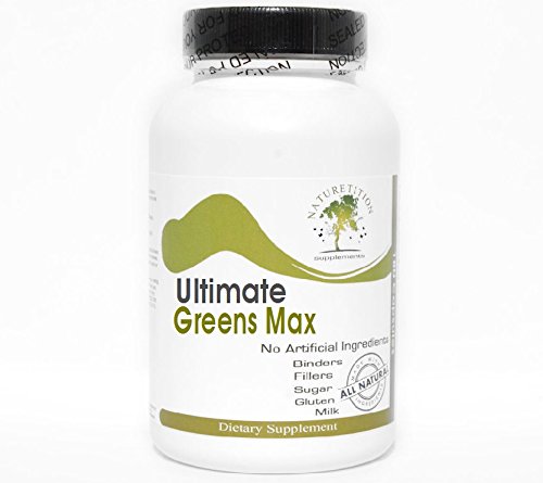 Ultimate Greens Max - Kelp Bladderwrack Dulse Clubmoss Irish Moss Gentian ~ 90 Kapsułki - No Additives ~ Suplementy Naturetition