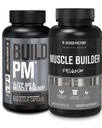 Jacked Factory Build PM Night Muscle Builder & Sen Aid (60 Kapsułek) & Essentials Muscle Builder - Daily Force Builder for Men with Peak ATP (30 Kapsułek)
