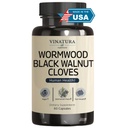 VINATURA Wormwood Black Walnut Cuve Kapsułki - Cleanse, Detox, suplement Formuły Strażnika dla ludzi, z ziołami Wormwood, Black Walnut Extract Kombinacja, 60 Kapsułki