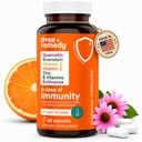 A Dawka Quercetin odporności z witaminą C i cynku, Witamina D, 500mg Quercetin Bromelain z Echinacea & B Witaminy, Płuc Immune Supplement 7 w 1 Immunity Defense Booster (60 Count)