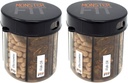 Monster Supplement Pill Dispenser z etykietami kombajnu - Bardzo duży pojemnik na butelki Prawie każdy suplement - Łatwy do rozwiązania (Monster Fit - 2 Pack)