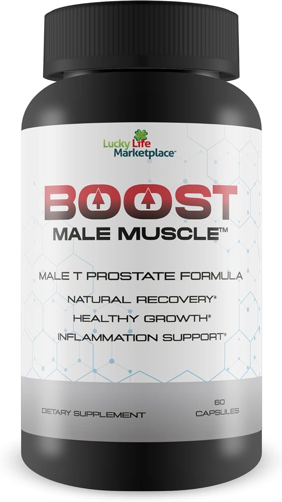Boost Mężczyzna - Maksymalna siła Prostate Support for Men - Promowanie Full Bladder Empting Day & Night - Wsparcie Ulepszony przepływ krwi z zielonej herbaty - Men 's Prostate Health Supplement - Wsparcie moczu