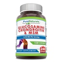 Pure Naturals Glucozamine Chondroitin + MSM Supplement XI124; 1850 Mg XI124; 240 kapsułki XI124; Non- GMO XI124; Gluten- Free XI124; Made in USA