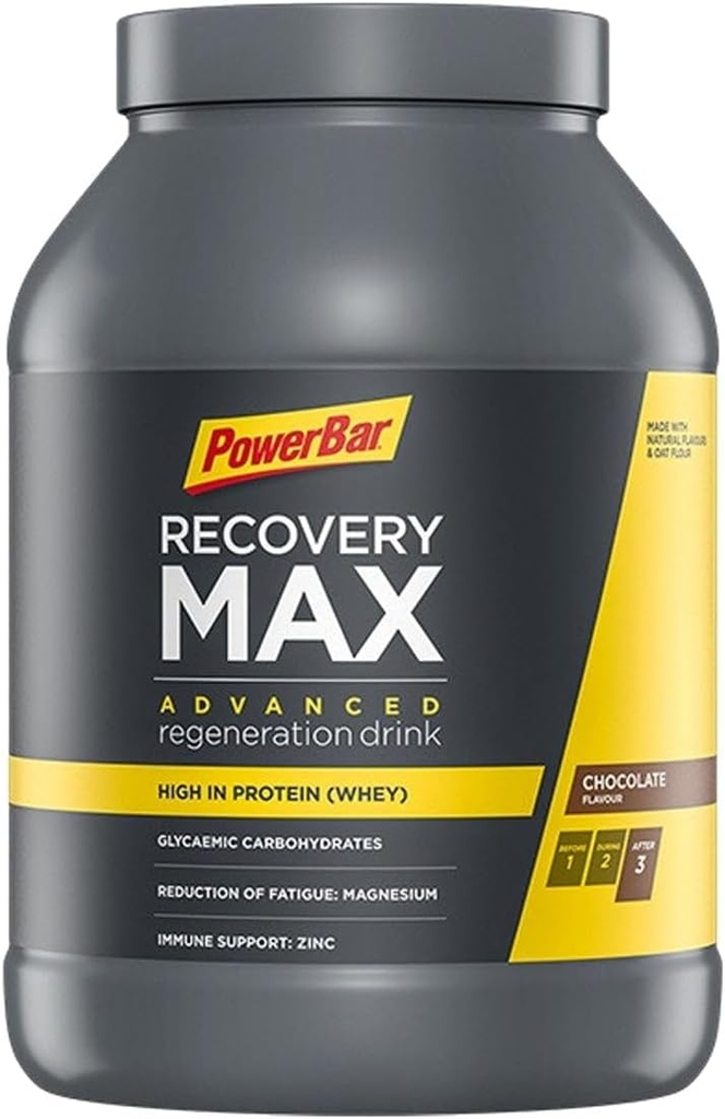 PowerBar, RecoveryMax, Drink Mix, Czekolada, Słoik, 13 Służenia