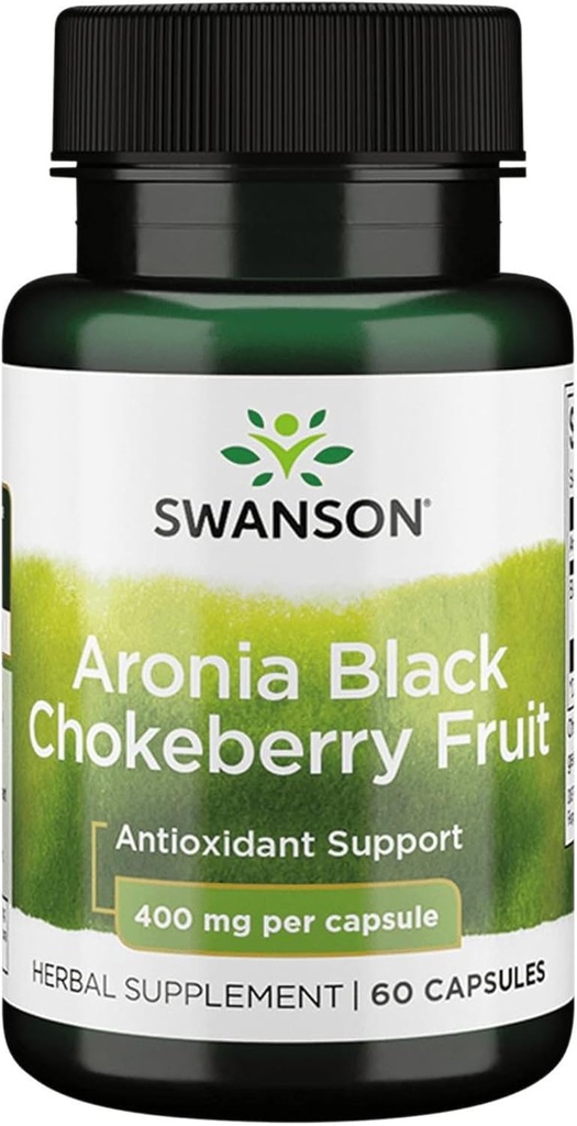Swanson Full Spectrum Aronia (Chokeberry) 400 Miligramy 60 Kapsułki