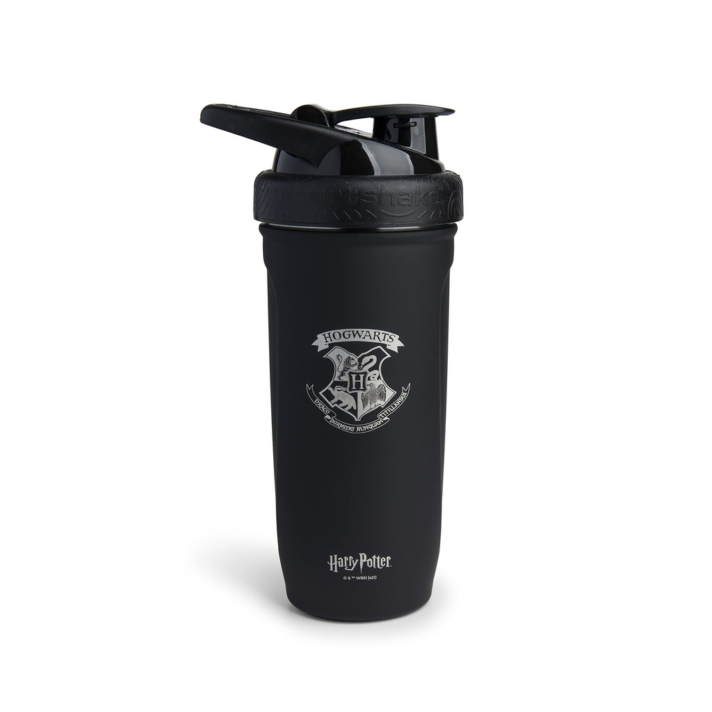 Smartshake Reforce Stainless Steel Harry Potter Hogwarts Crest Shaker Butelka (900 ML / 30oz) 124; Lekka waga oporność Sportowa Shaker Butelka z miękkim lid 124; Leakproof, BPA Free & DEHP Free