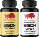 Starter Pack, Grass Fed Bison Liver Kapsułki, Kapsułki organów, Non-GMO, Wspomaga produkcję energii, Detoksykacji, trawienie, Immunitet i Full Body Wellness
