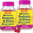 Cóż... Tak 25 Miliard Probiotyki dla Kobiet Żurawiny i D- Mannose Gummies (2 Pack) - Zdrowie waginalne i Gut, Wsparcie pokarmowe i Zdrowie Kobiet - Kobiet Probiotyk z 12 Szczepów - 60 Gummies