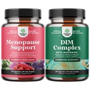 Paleta całkowitej suplementu menopauzy - Hot Flashs Relief - Dong Quai Vitex Chaste Berry i Black Cohosh i Pure DIM z Bioperine - Diindolylometan Testosteron Complex z Broccoli Florets