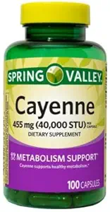 Spring Valley Cayenne Kapsułki 455 MG 40000 STU 100 Hrabia