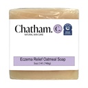 Chatham Natural Skin Care Eczema Relief Owsianka Mydło, Kojąca kąpiel owsianka, Leczenie wyprysku różowatego, łuszczyca
