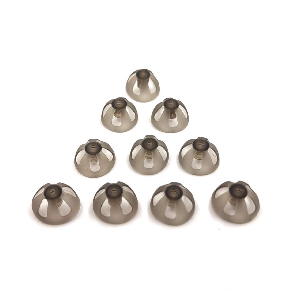 Słuchanie Domes Smoky Gray Porady Kawałki uszne Komfortowe dla wzmacniacza dźwięku Open Fit BTE PSAP Kit Invisible 10mm (L * 10)