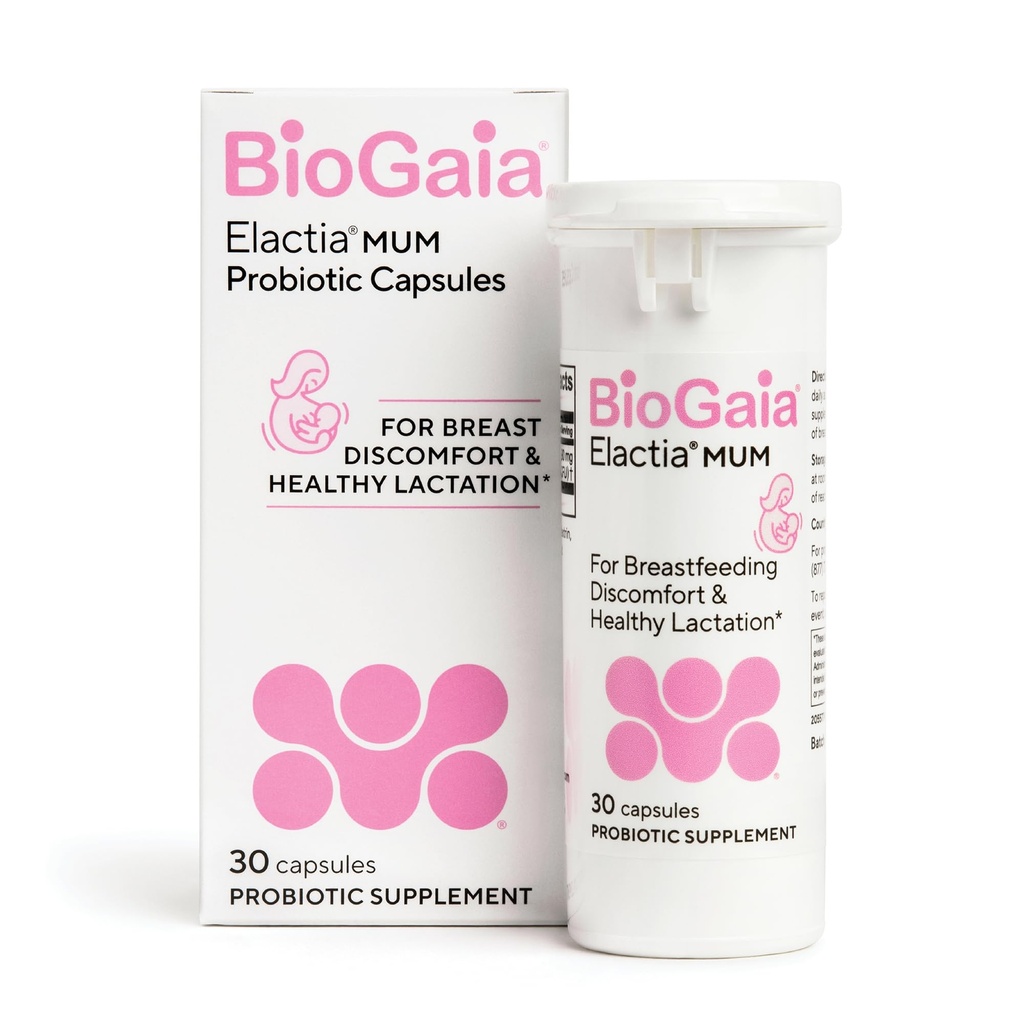 BioGaia Elactia Karmienie piersią Probiotyczne 124; Suplementy do Laktacji 124; Noworodki i Probiotyki dla zarówno mamy i dziecka 124; Daily Supplement for Healthy Laktacja 124; 30 Hrabia 124; Karmienie piersią Happy