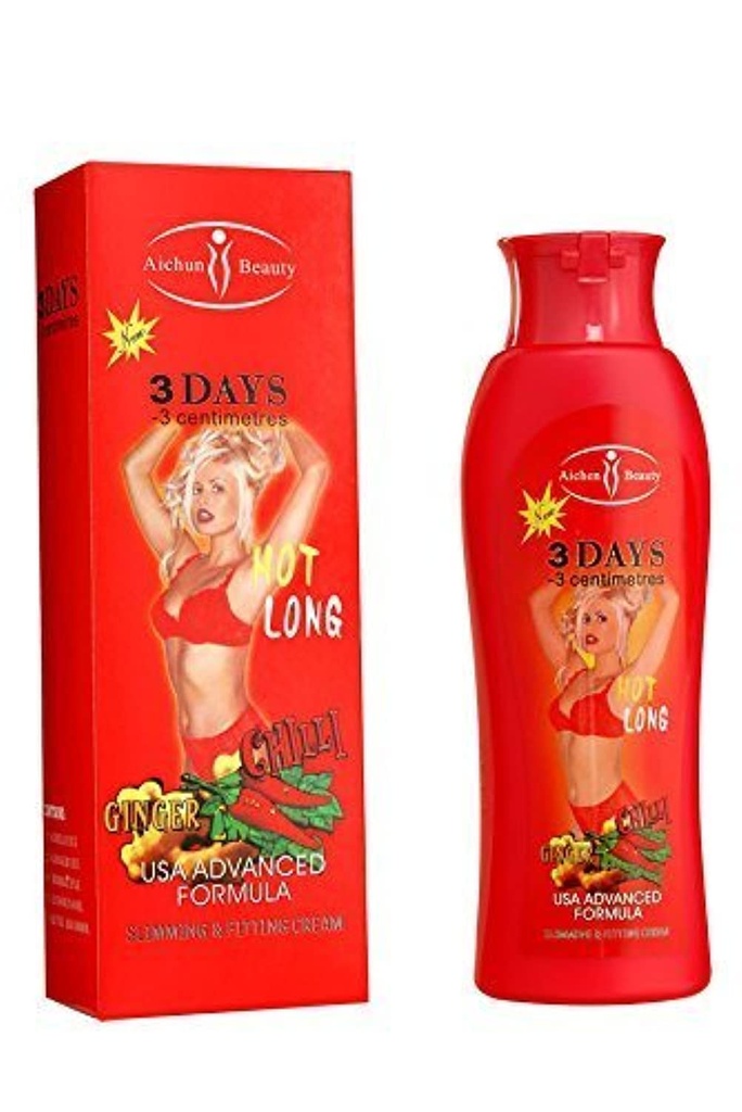 AICHUN BEAUTY Hot Chilli & Ginger Slimming Cream Utrata masy ciała Rozpuszczanie tłuszczu szybko 200ml (2 opakowania)