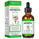 Antybiotyki dla kotów, Naturalne Antybiotyczne Pet Suplementy Wspiera immunologiczne i koty Alergia Relief, Kot Multivitamin UTI Dropy dla wszystkich wieków & Hodowli Kot, Smak kurczaka - 2 Fl Oz / 1 Pack