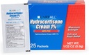 CareAll Hydrokortyzon Cream 1% (25 opakowań), 0,9gr Foil Packet. Maksymalna wytrzymałość Formulacja, Przeciw-Swędzenie Wysypka Krem skóry łagodzi swędzenie, Wyprysk, Owady Bites, Poison Ivy, i Łuszczyca