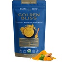 Ziemia Echo Golden Bliss, Organic Turmeric Superfood Elixir Mieszanka z Ashwagandha Root, MCT Oil i 4 Mushroom Mieszanka do niespokojnego snu, Immune Support and Reduces Craving, Darmowy, 30 Służenia
