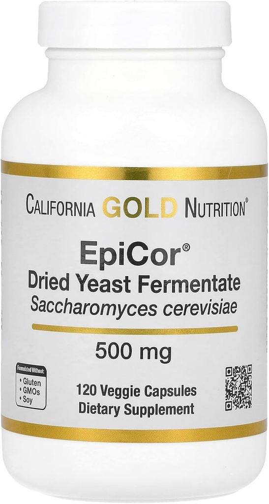 California Gold Nutrition Epicor ®, Suszony Yeast Fermentate, 500 mg, 120 Kapsułek wegetariańskich