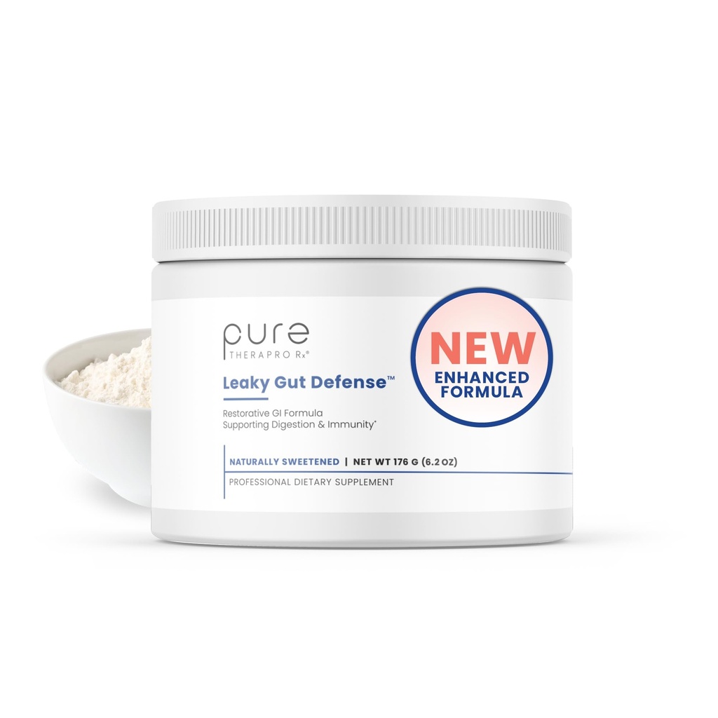 Pure Therapro Rx Leaky Gut Defense - Gut Health Supplement with L- Glutamine, Licorice Root Extract, Marshmallow Root, Aloe Leaf, Larch Arabinogalactan - Made in USA - 30 Servings Powder