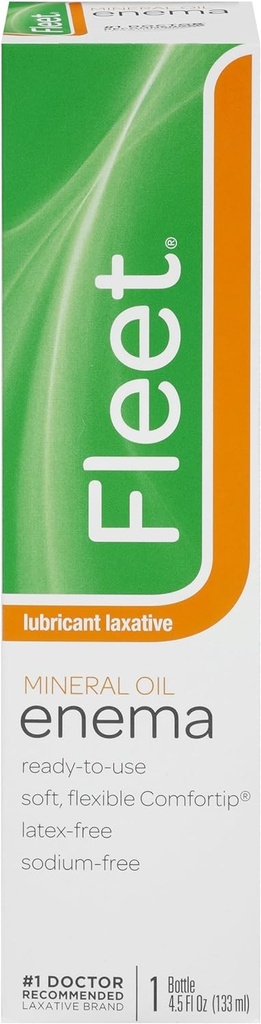 Flota Laxative Mineral Oil Enema for Zaparcia, 4.5 Fl Oz (opakowanie po 12)