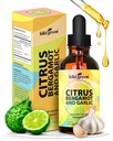 KIKI Green Liquid Citrus Bergamot & Garlic Extract - Citrus Bergamot Supplement for Heart Health, Immune System Support and Healthy Aging Non-GMO, Gluten- Free Supplement 2 Fl Oz.