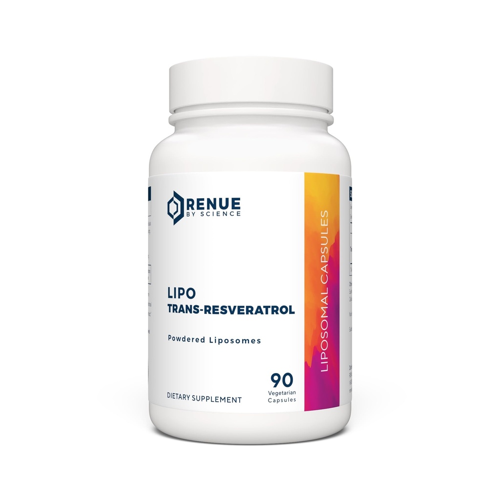 Renue By Science Resveratrol Resveratrol 124; High Strength Liposomal Resveratrol Supplement Supplement Deposition 124; 90 Trans Resveratrol Capsules - 125mg Reservatrol per Serving Resveratrol 124; Non-GMO Resveratrol 124; Made in The USA Third- Party Tested