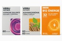 Veru Wellness Hormonal Balance for Women Compete Bundle - Myo- Inositol & D- Chiro, Ashwagandha, Energy - PMS, Mensural, Mood - Stres i energia (2 Miesiąc)