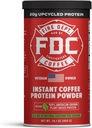 Straż pożarna Kawa - Oddaje z powrotem do strażaków - Natychmiastowy proszek do protein kawy - Proszek na bazie białka roślin - 100% American- dorosły, Made with Upcycled Barley Protein - Weteran Własny - 14.1 Oz Can