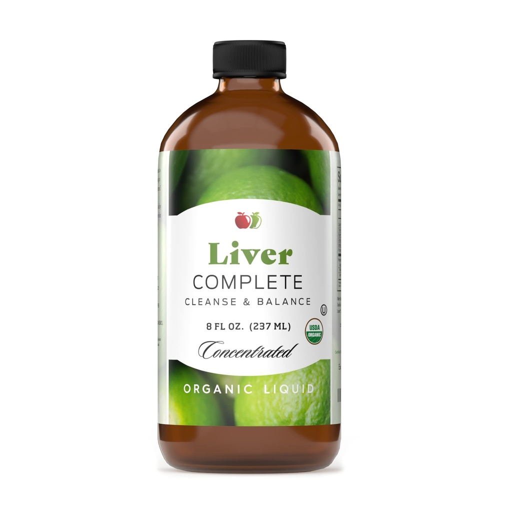 Wątroba Kompletna 8oz Organic Liquid Concentrat - Wątroba Czyszczenie i Bittersy trawienne Suplement Oceanu
