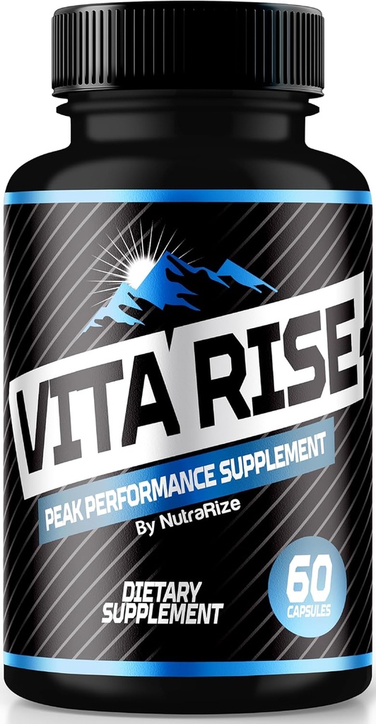 Vita Rise Pills for Men, Official Vita Rise Peak Performance Supplement, All Natural Male Capsules for Overall Health and Wellness Support, Vita Rise Pro Tablets, VitaRise (60 Capsules)
