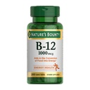 Nature 's Bounty witaminy B12 1000 µg Suplementy, Wspomaga metabolizm energii, 200 Ct