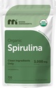 Micro Składniki Organic Spirulina Suplement, 720 Tabletki (4 Miesiące dostaw), No Filler & Non-GMO, Bogaty w Vegan Protein, Witaminy i Prebiotyki, Premium Spirulina Pigułki