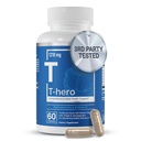 Elementy zasadnicze T- Hero - Codzienne wsparcie testosteronu dla mężczyzn - Promotes Vitality & Drive - z Ashwagandha, Shilajit, Boron, DIM - 60 Hrabia - 30 Sługi