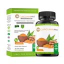 kurkuminpro Kompletny Wegan 124; Białko ryżowe z rozpuszczalnego ryżu i Organic Turmeric Curcumin Supplement