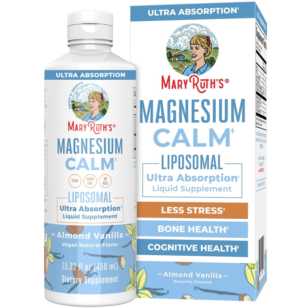 MaryRuth Organics Magnezu Liposomal 124; Magnezu Suplement Bisglicynian 124; Magnezu Bisglicynian 124; Muscle & Bone Support 124; Mood Support Witamina 124; Vegan Support 124; Non-GMO British 124; Gluten Free 124; 15.22 Fl Oz British 124; 30 Servings