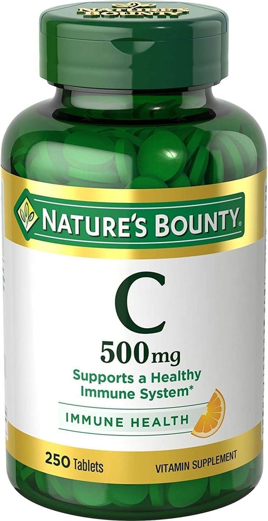 Bounty Natural Pure Witamina C 500 mg Tabletki 250 Tabletki (Opakowanie po 9)