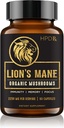 HPD Rx Mushroom Mane Mushroom ekstrakt Kapsułki Naturalny nootrop, Wspomaga Pamięć i Focus, Immunitet Booster - Potent Mushroom Supplement Supplement 124; 2250 mg, 90 Kapsułki, Opakowanie z 1