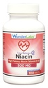 Wonder Laboratories High Potancy Time Release Niacin (Witamina B3) 500 Mg 100 Tablets Non-GMO, Gluten