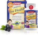 CATALO Oko dziecka Formuła do rozgryzania i żucia tabletki z Mirtoselect Bilberry Extract, FloraGLO Marigold Extract, Eyebright, Tauryna i cynku do pielęgnacji oczu - 60 tabletek