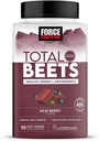 Bling Pire Factor Total Beets, Zdrowy suplement energetyczny, Beet Root Superfood Soft Chews, Acai Berry (90 szt.)