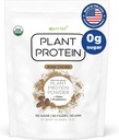 Czysta żywność: Proszek białkowy na bazie roślin z probiotyki 124; Organiczny, Czysty, Wszystkie naturalne, Wegańskie, Wegetariańskie, Całość Superfood suplement diety bez dodatków 124; Keto (Czekolada)
