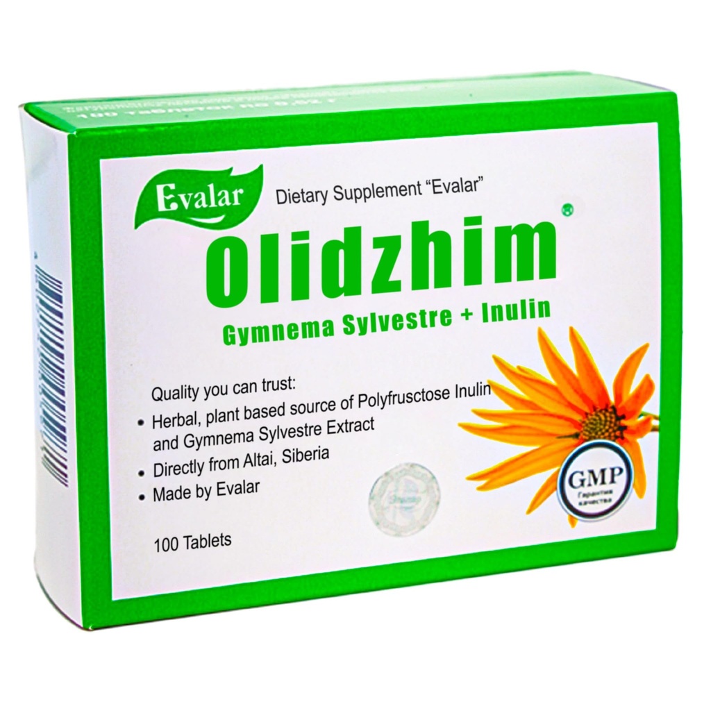 Evalar Gymnema Sylvestre Inulin Olidzhim Herb 100 Tabs Altai Syberia